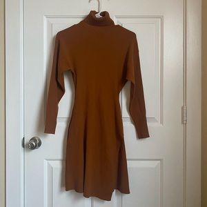 Brown Tunic Dress A.L.C. Size xs turtleneck